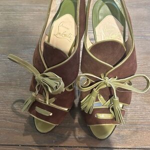 Christian Louboutin open toed platform sandles